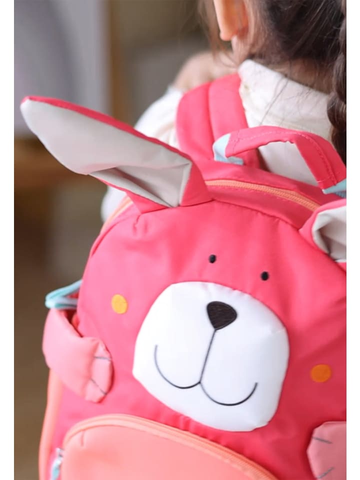 Sigikid Kindergarten Rucksack fröhliches Tiergesicht, 5,2 Liter in pink günstig kaufen onesize