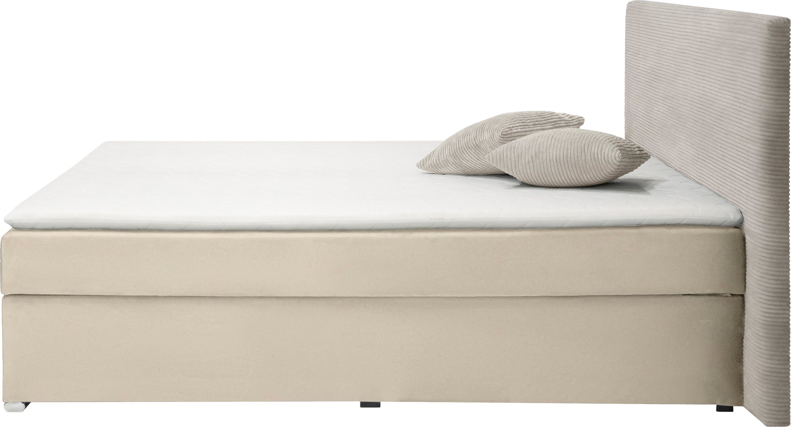INOSIGN Boxbett Evina, Inkl. Stauraum und Topper, wahlweise in H2 oder H3