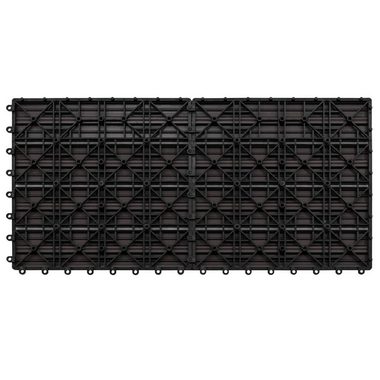 Teppichboden Terrassenfliesen 6 Stk. WPC 60x30 cm 1,08 m² Dunkelbraun, vidaXL