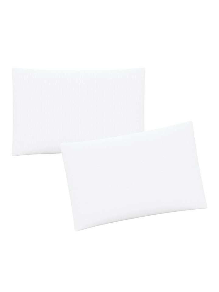 GMD Living 2er Set Jersey Kissenhüllen JESBERG in Farbe Weiß  günstig kaufen