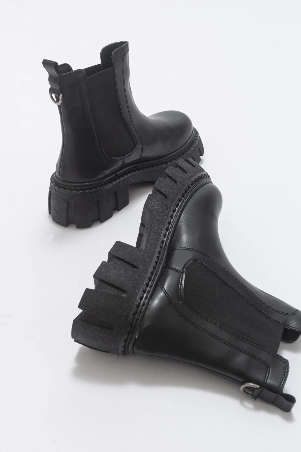 LuviShoes  Chap Schwarze Damenstiefel