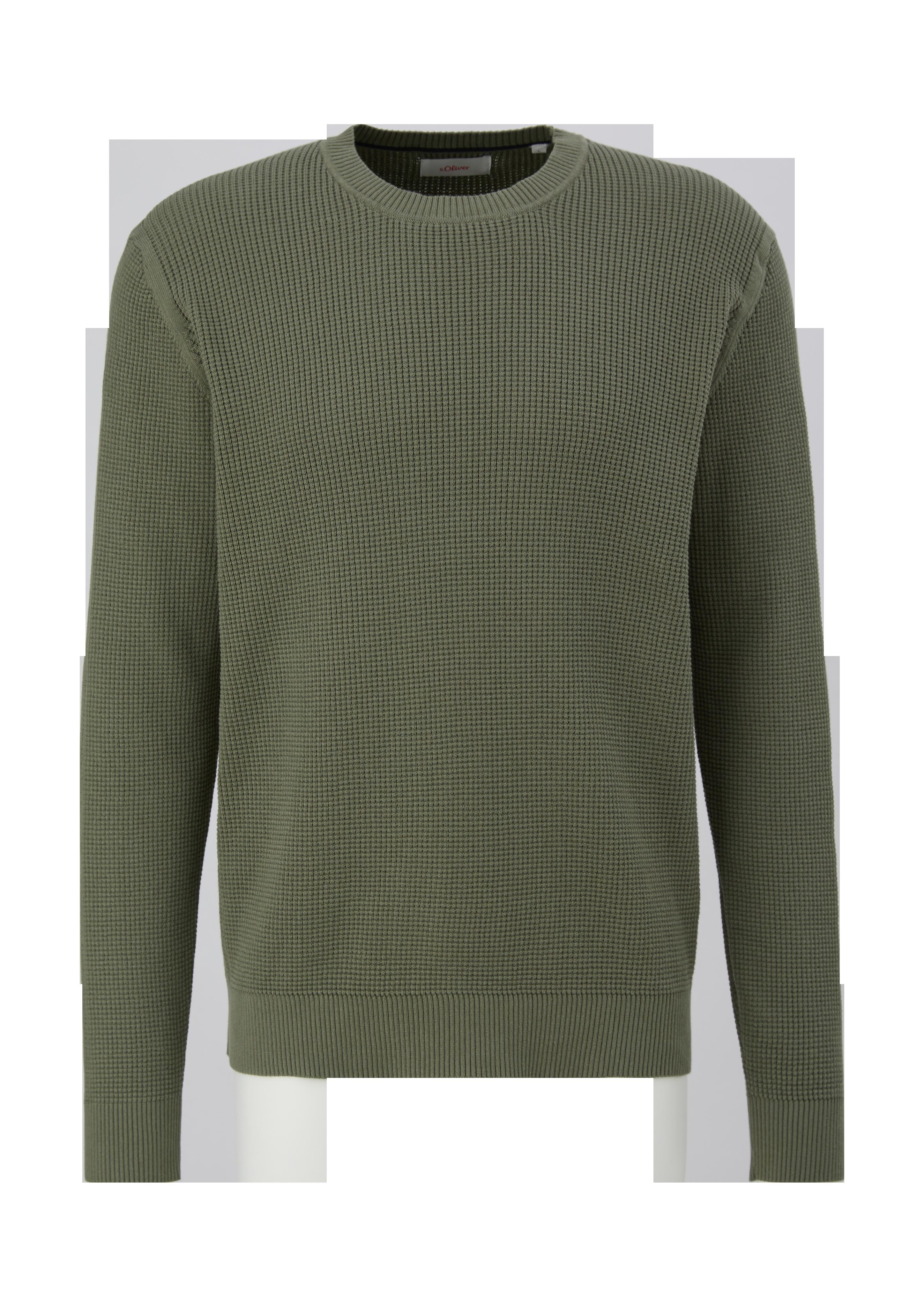Pullover mit Waffelpiqué-Struktur  2129585-7815