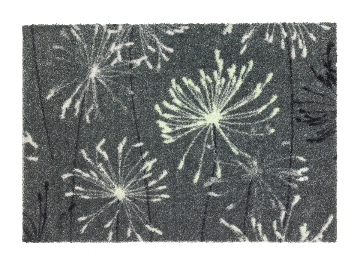 Schöner Wohnen Türmatte Manhattan Pusteblume Grau 50 x 70 cm
