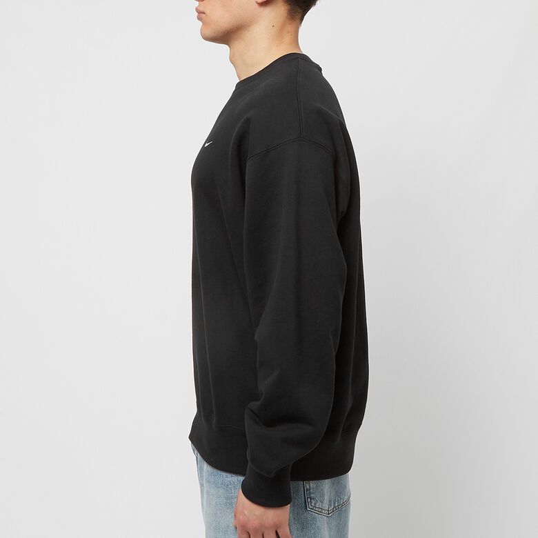 NIKE Solo Swoosh French Crewneck black/white