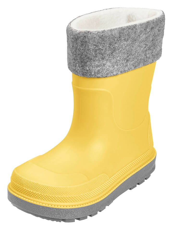 Playshoes Gummistiefel in Grau/ Gelb günstig kaufen
