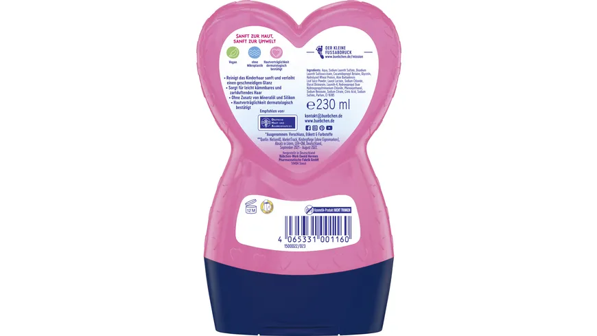 Bübchen Shampoo & Spülung Prinzessin Rosalea 230 ml