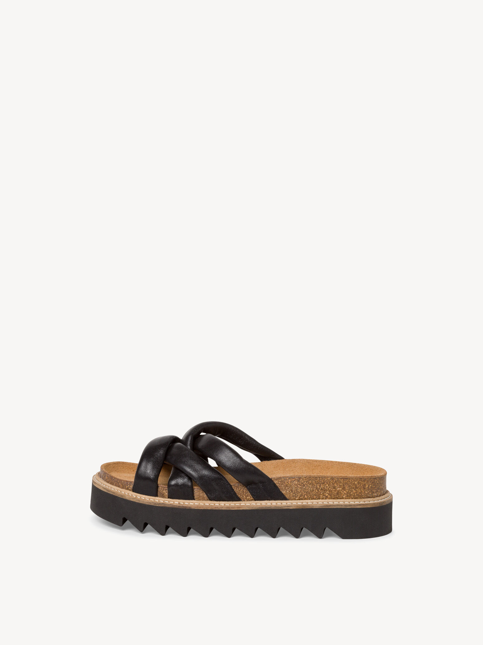 Mule en cuir - noir
