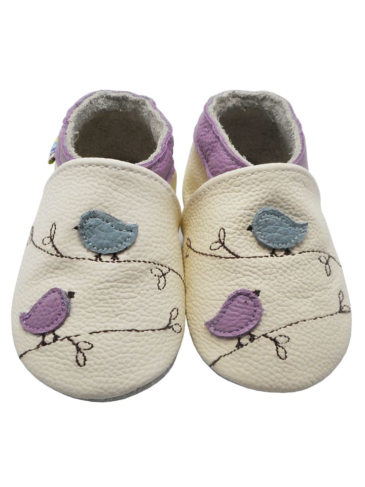 Yalion Leder-Krabbelschuhe 