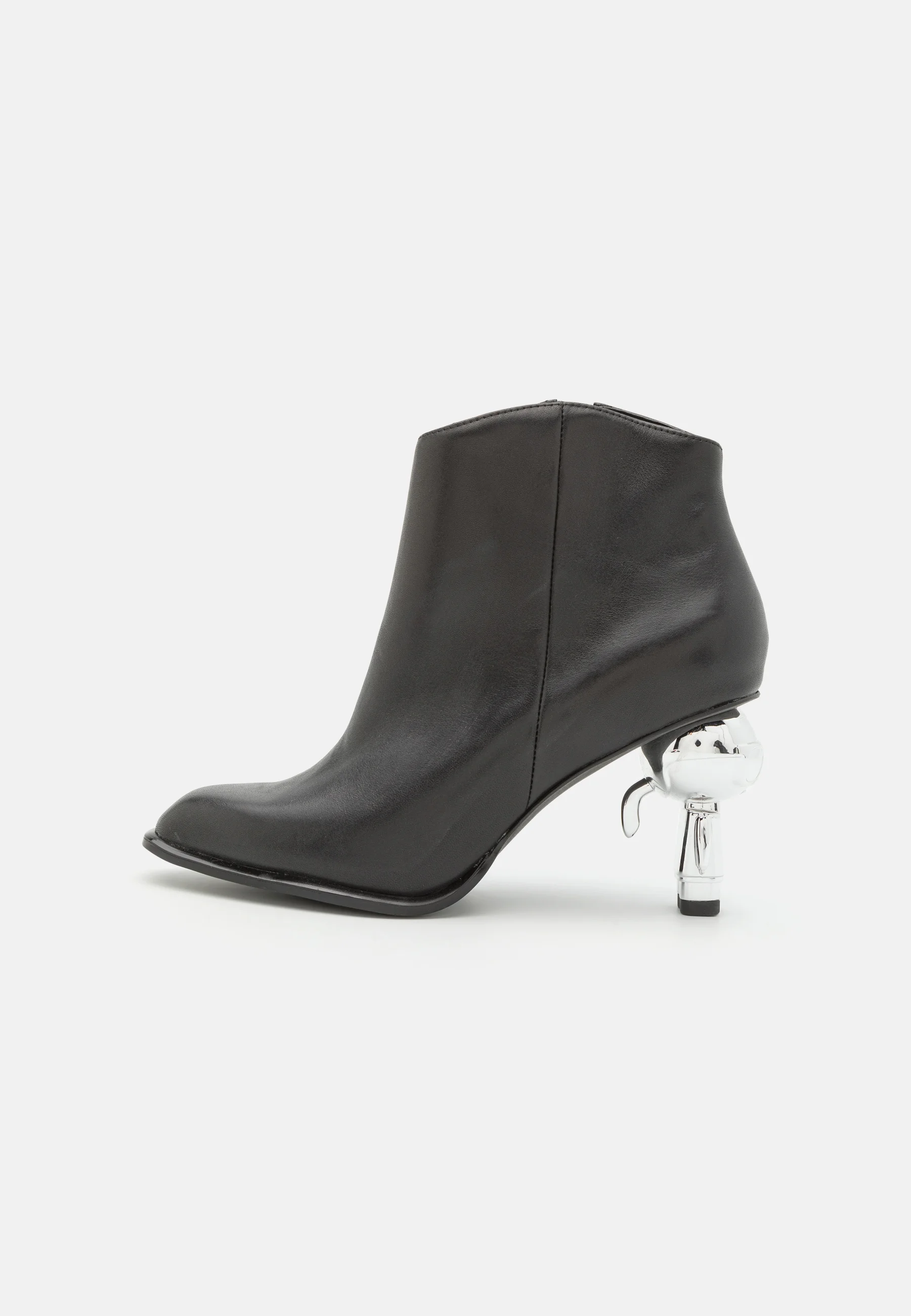 BOTINES CORTOS CON CREMALLERA Y TACÓN IKON DE KARL LAGERFELD - Botines