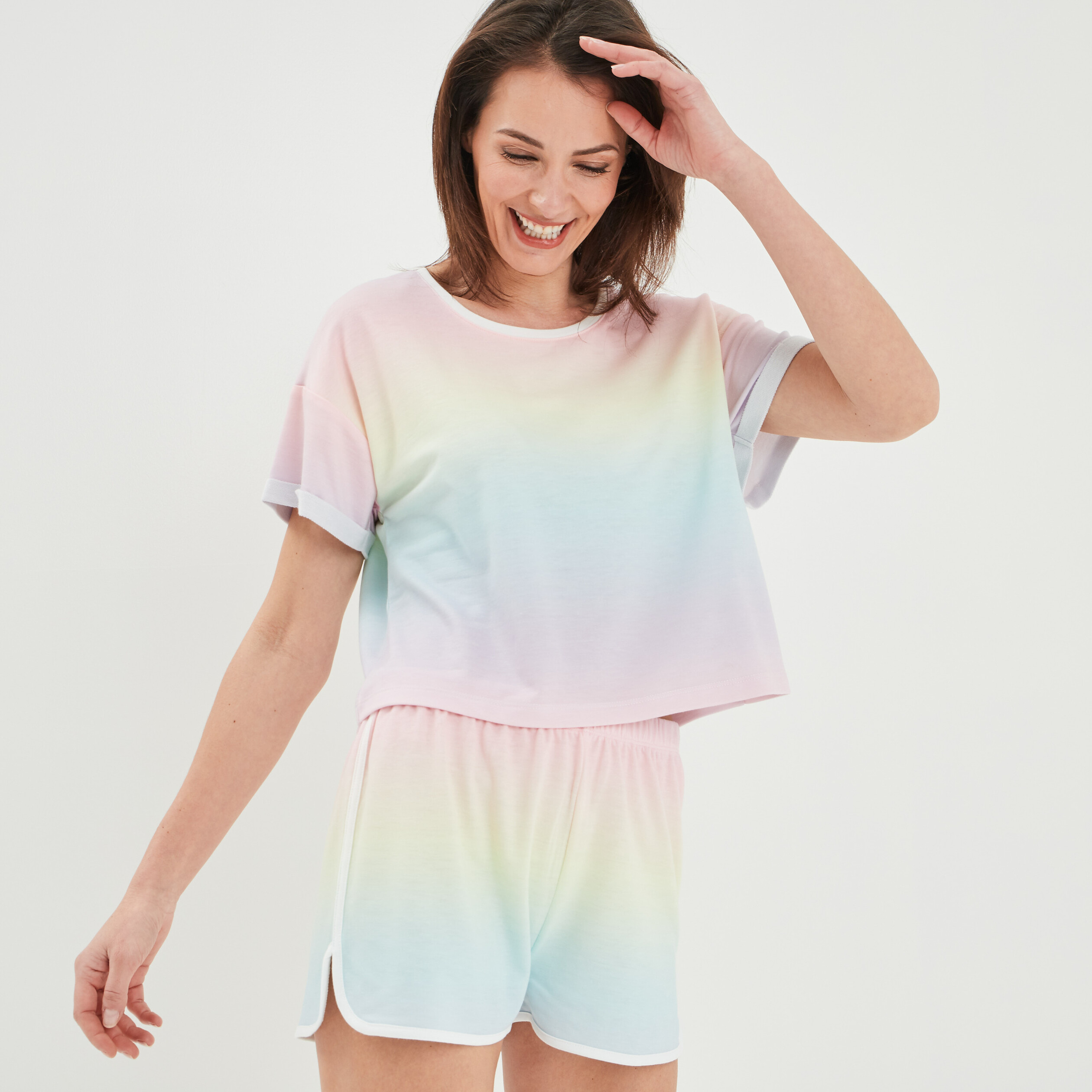 Ensemble pyjama 2 pièces multicolore femme | La Halle