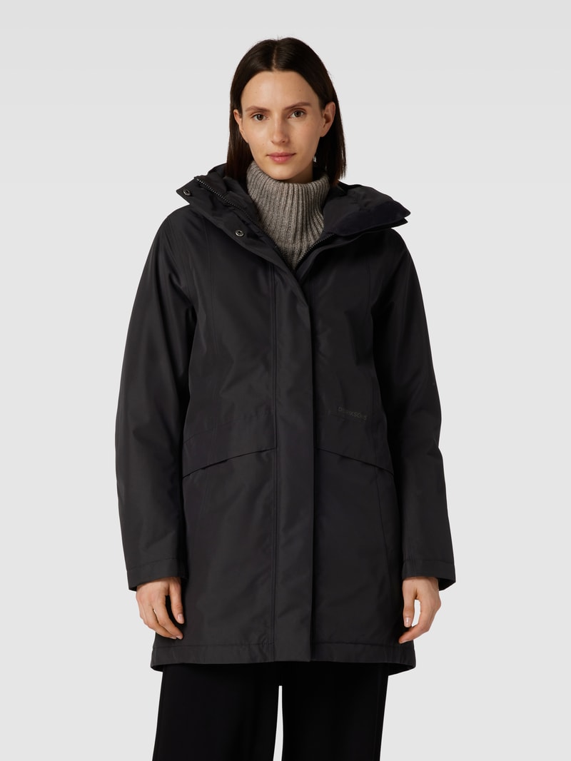 Parka mit Kapuze Modell 'CAJSA' in schwarz