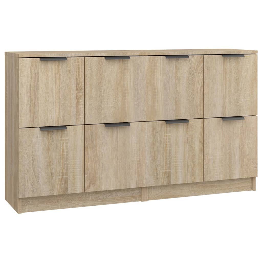 vidaXL Sideboard Sideboards 2 Stk. Sonoma Eiche 60x30x70 cm Holzwerkstoff (2 St)