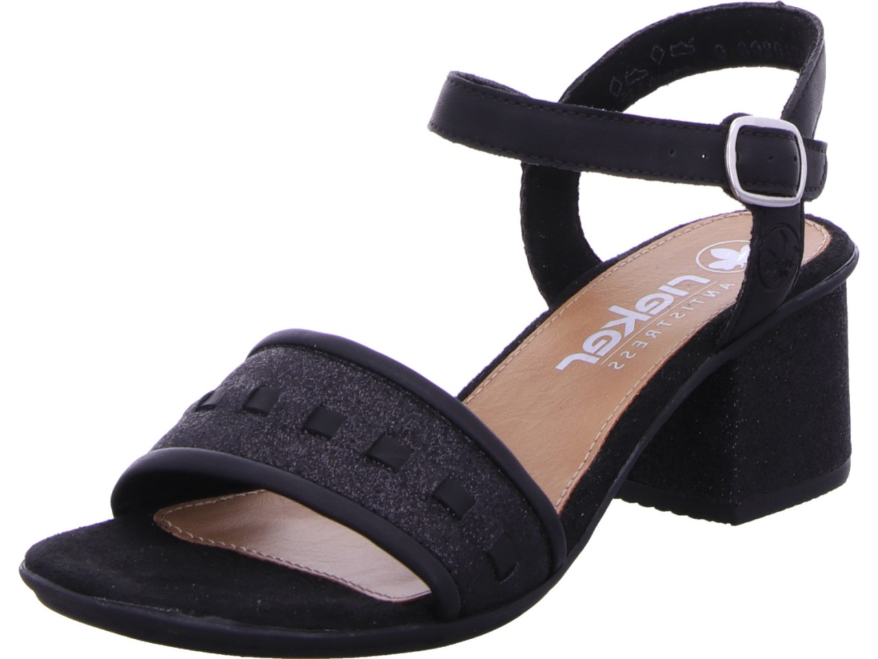 RIEKER Klassische Sandalen schwarz