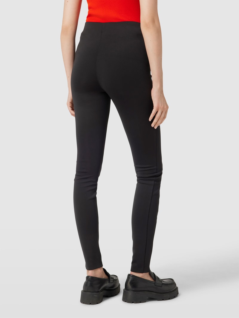 Leggings mit elastischem Bund in schwarz