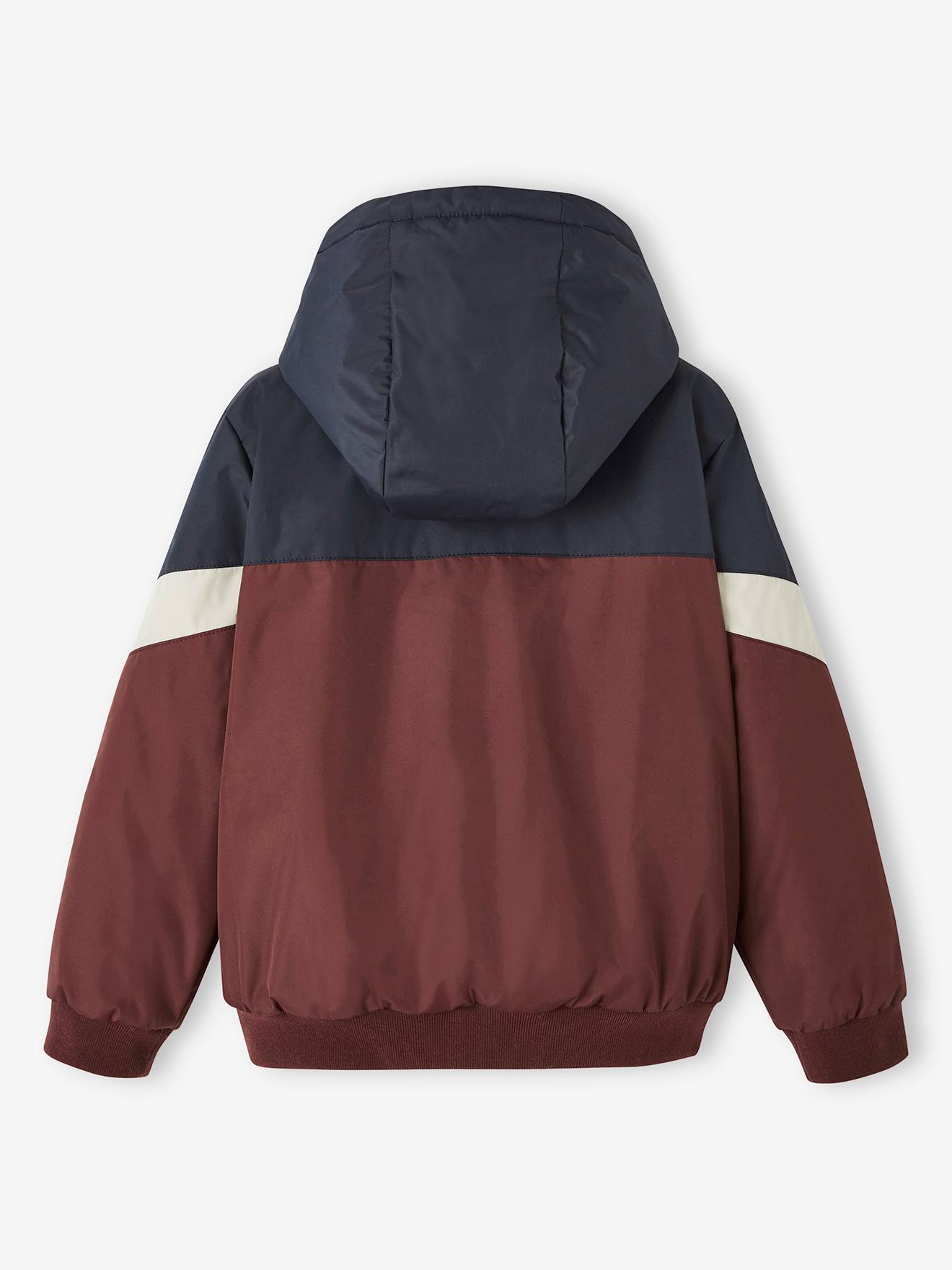 Vertbaudet Jungen Windjacke, Wattierung Recycling-Polyester - bordeaux