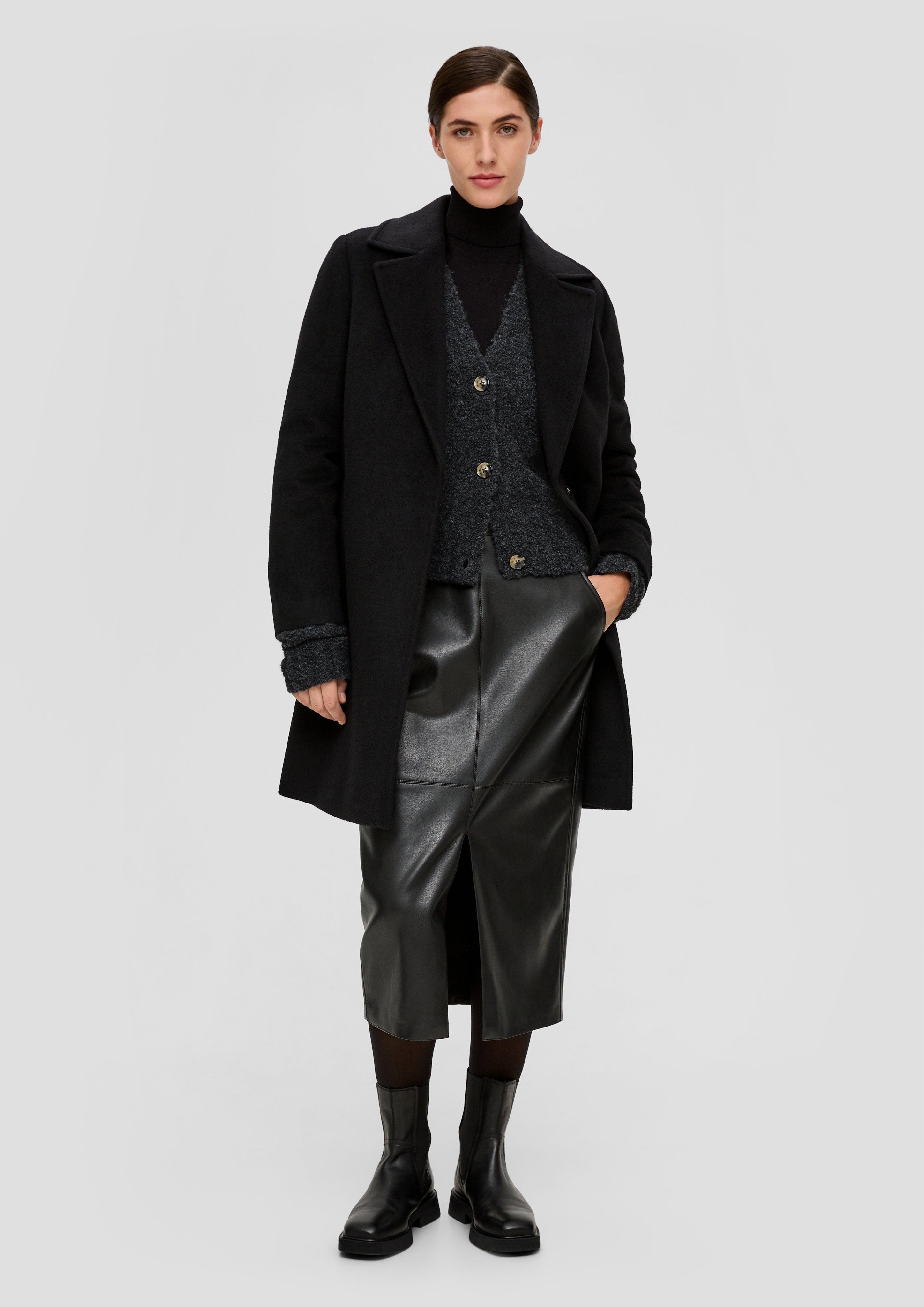 Verkürzte Strickjacke aus Alpakamix  2136001-9822