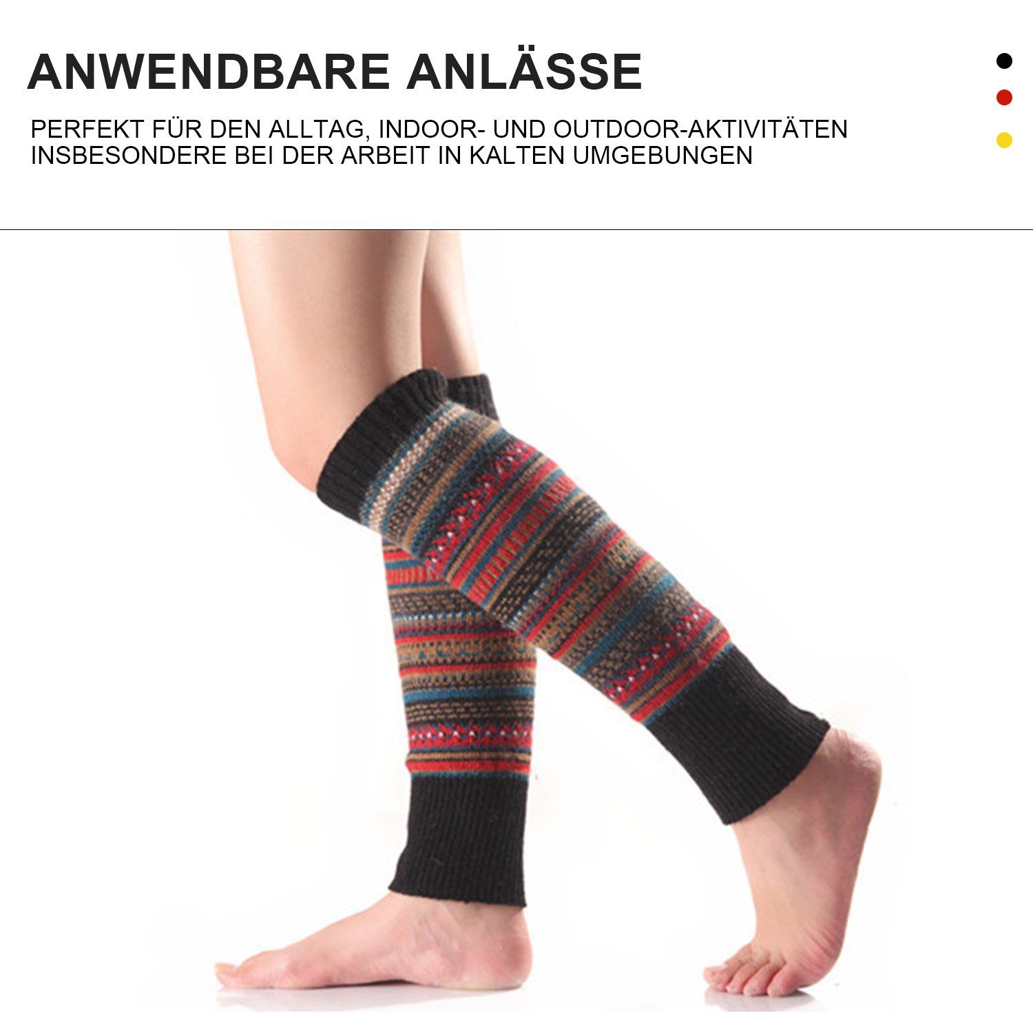MAGICSHE Beinstulpen Stulpen Damen Lange Beinwärmer Gestrickte Leg Warmers