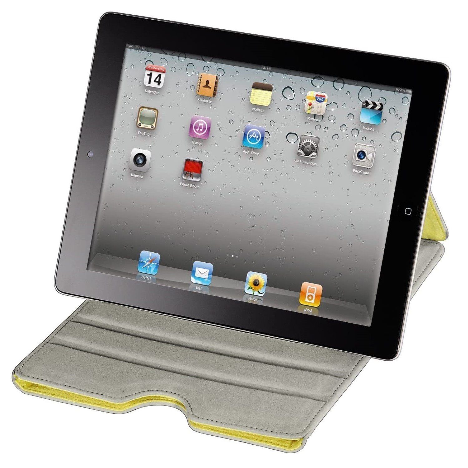 Hama Tablet-Hülle Tasche Ständer Cover Schutz-Hülle Case Grau, Klapp-Tasche für iPad Tablet PC 9,4