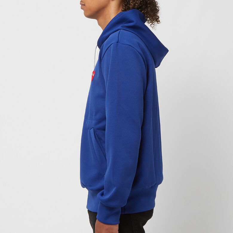 Comme des Garcons Play PlayRed Heart Hooded Sweatshirt navy
