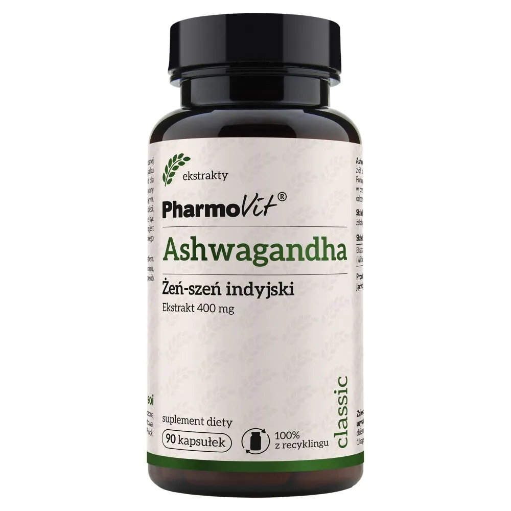 PharmoVit Classic Ashwagandha ekstrakt indijskog ginsenga 400 mg kapsule