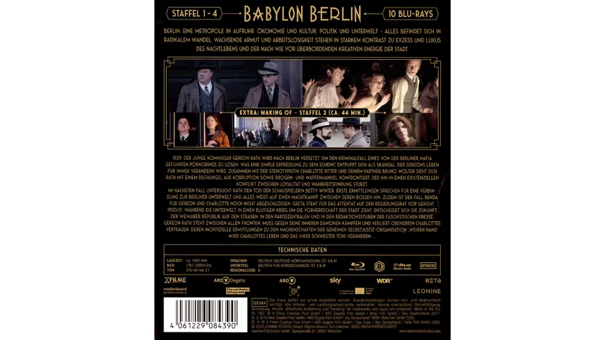 Babylon Berlin - Collection Staffel 1 - 4  [10 BRs]