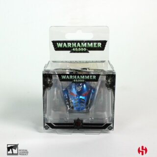 Warhammer 40K Metall-Schlüsselanhänger Space Marine Primaris Helmet Ultramarine