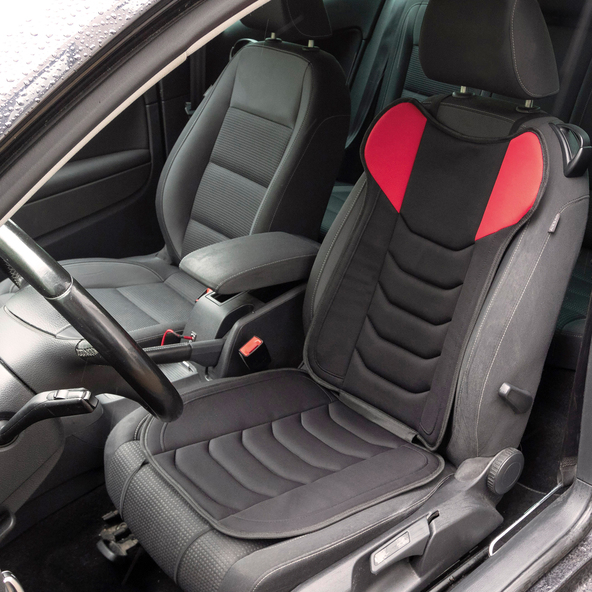 Autositz-Aufleger Model 1 schwarz/rot