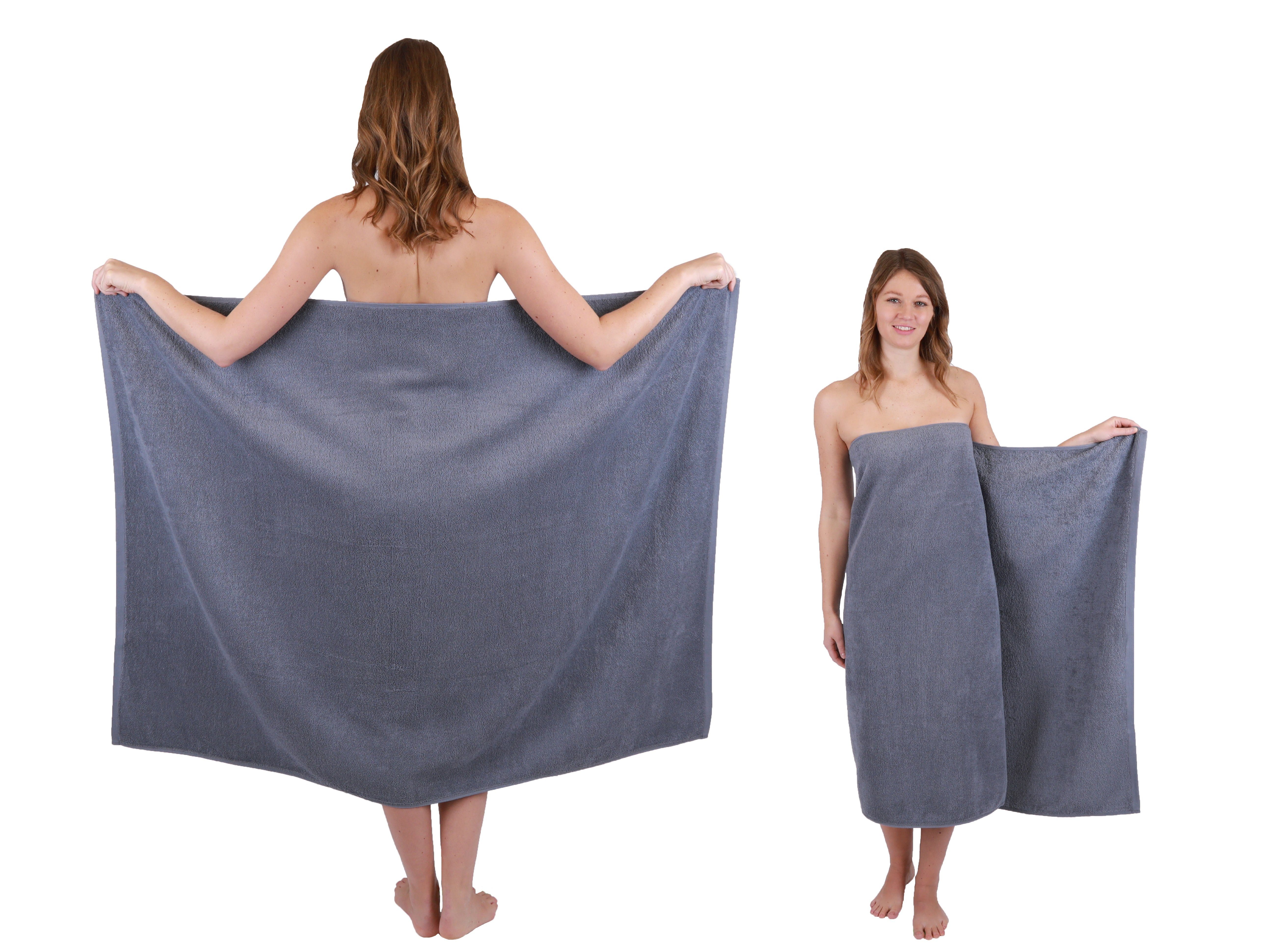 Betz Badetücher 2 tlg. Badetuch Set XXL DRESDEN Größe 100 x 140 cm, 100% Baumwolle (2-St)
