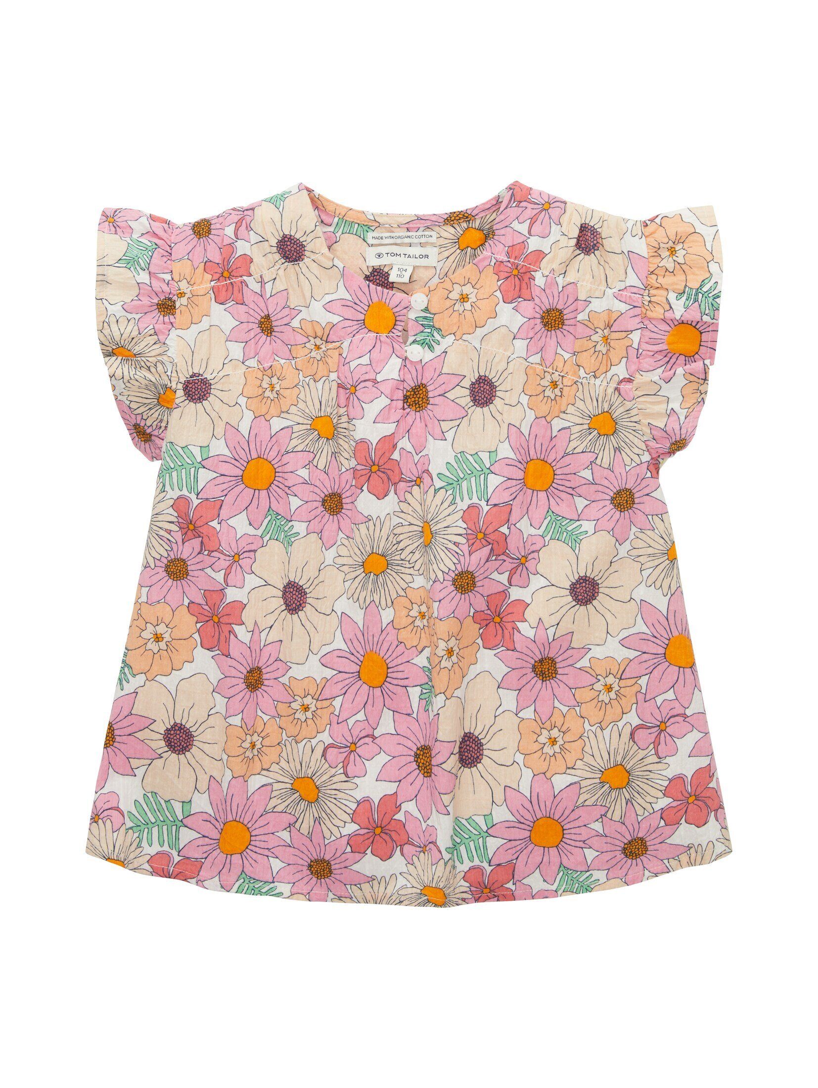TOM TAILOR Carmenbluse Kittelbluse mit Muster