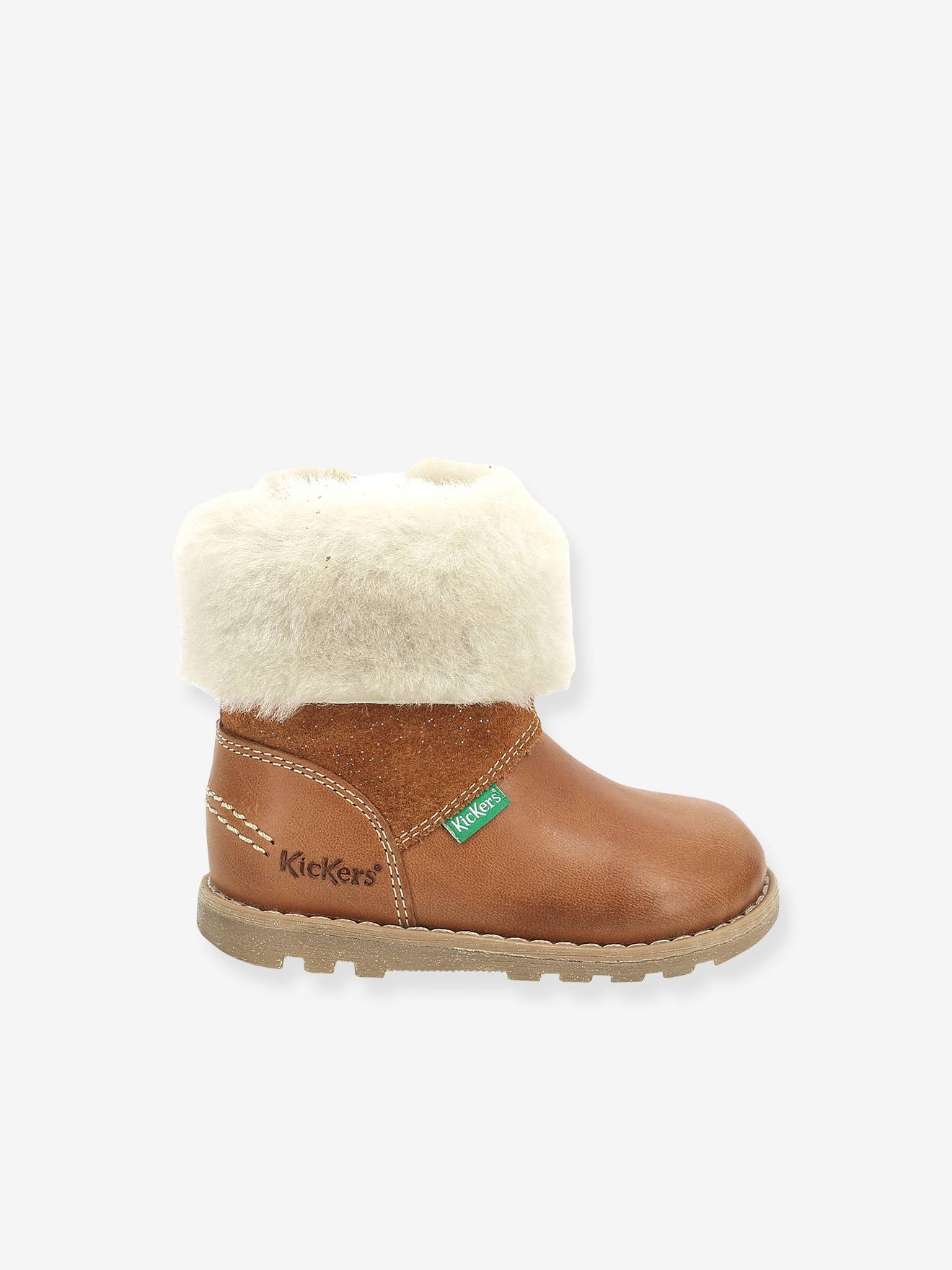 Kickers Mädchen Baby Lauflern-Boots NONOFUR KICKERS - karamell