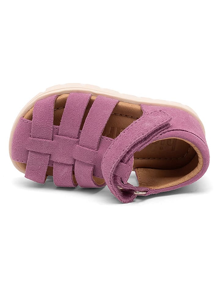 bisgaard Leder-Halbsandalen in Lila günstig kaufen 32