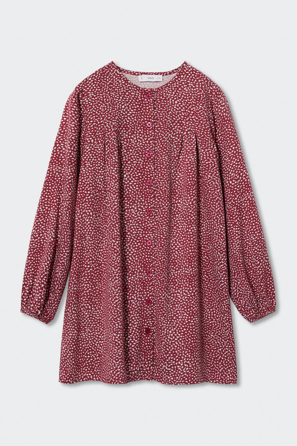MANGO Kids  Dunkelrotes Mädchenkleid