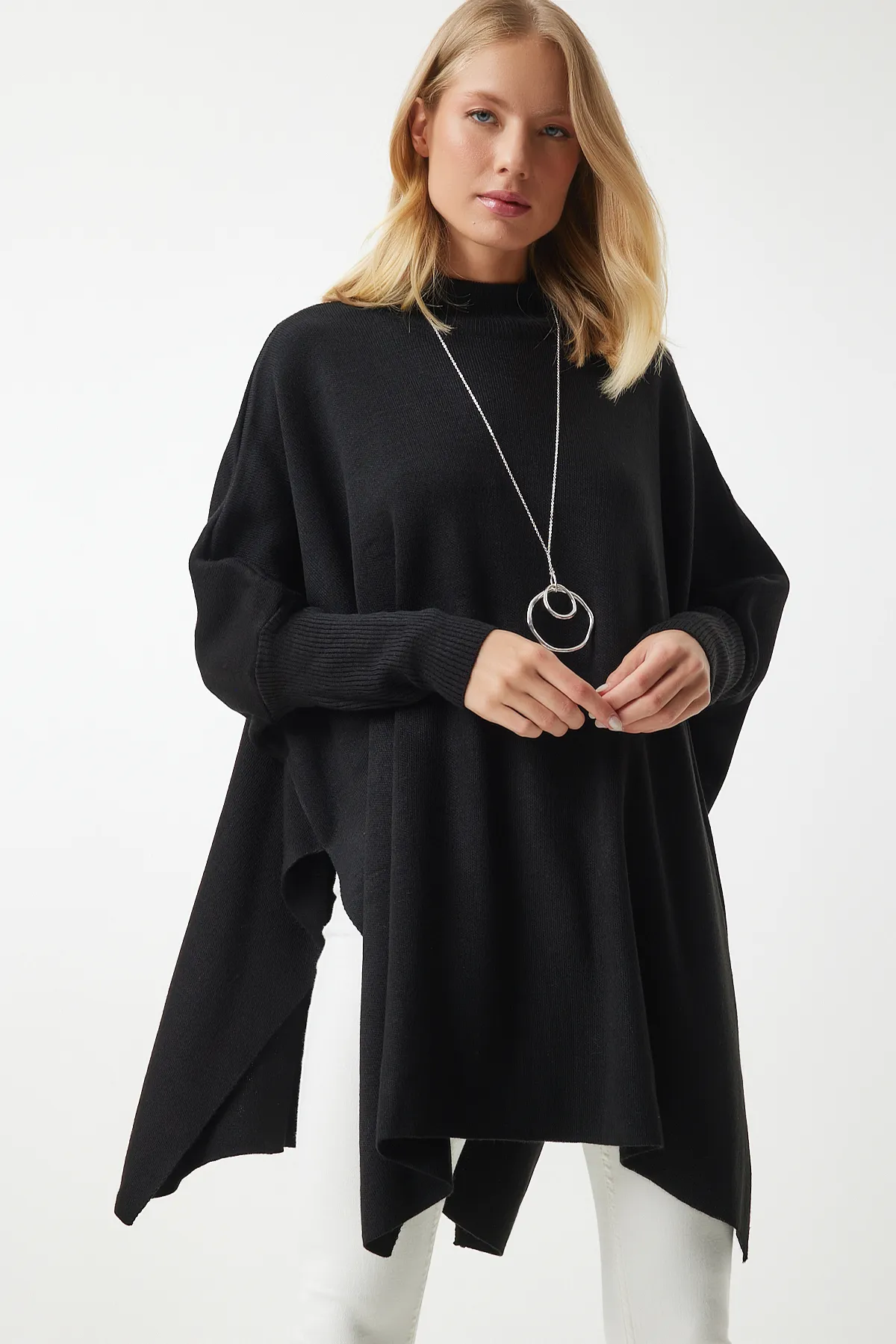 Happiness İstanbul  Pullover - Schwarz - Oversized
