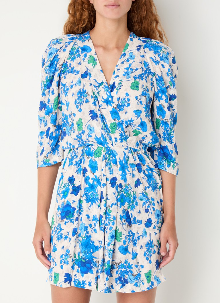 Zadig&Voltaire Ruz crepe mini tunic dress with floral print