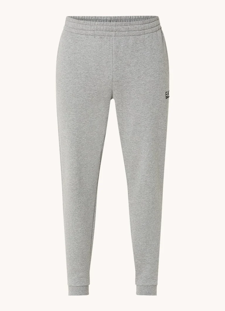 Teplákové nohavice Emporio Armani zúženého strihu s bočnými vreckami a logom