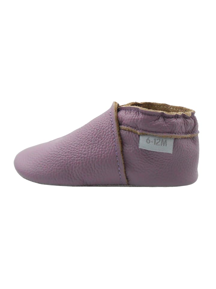 Yalion Baby Leder-Krabbelschuhe in Lila günstig kaufen