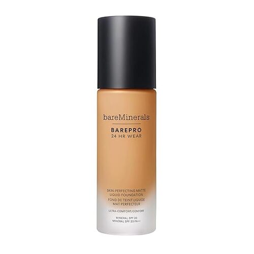 „BareMinerals BarePro 24HR Wear Matte“ skystas makiažo pagrindas SPF 20 Fair 10 Neutral 30 ml