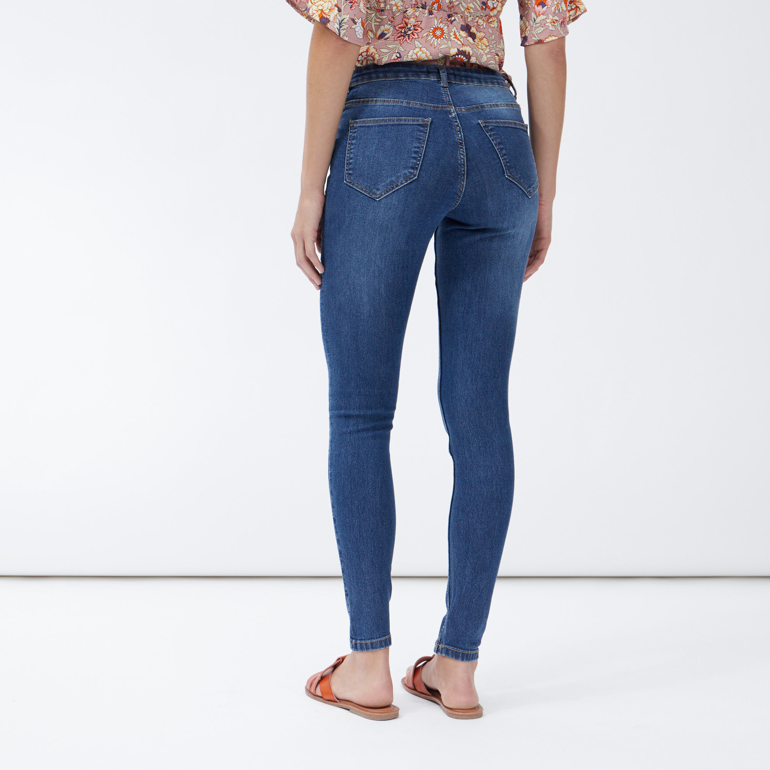 Jegging taille basse denim stone femme | La Halle