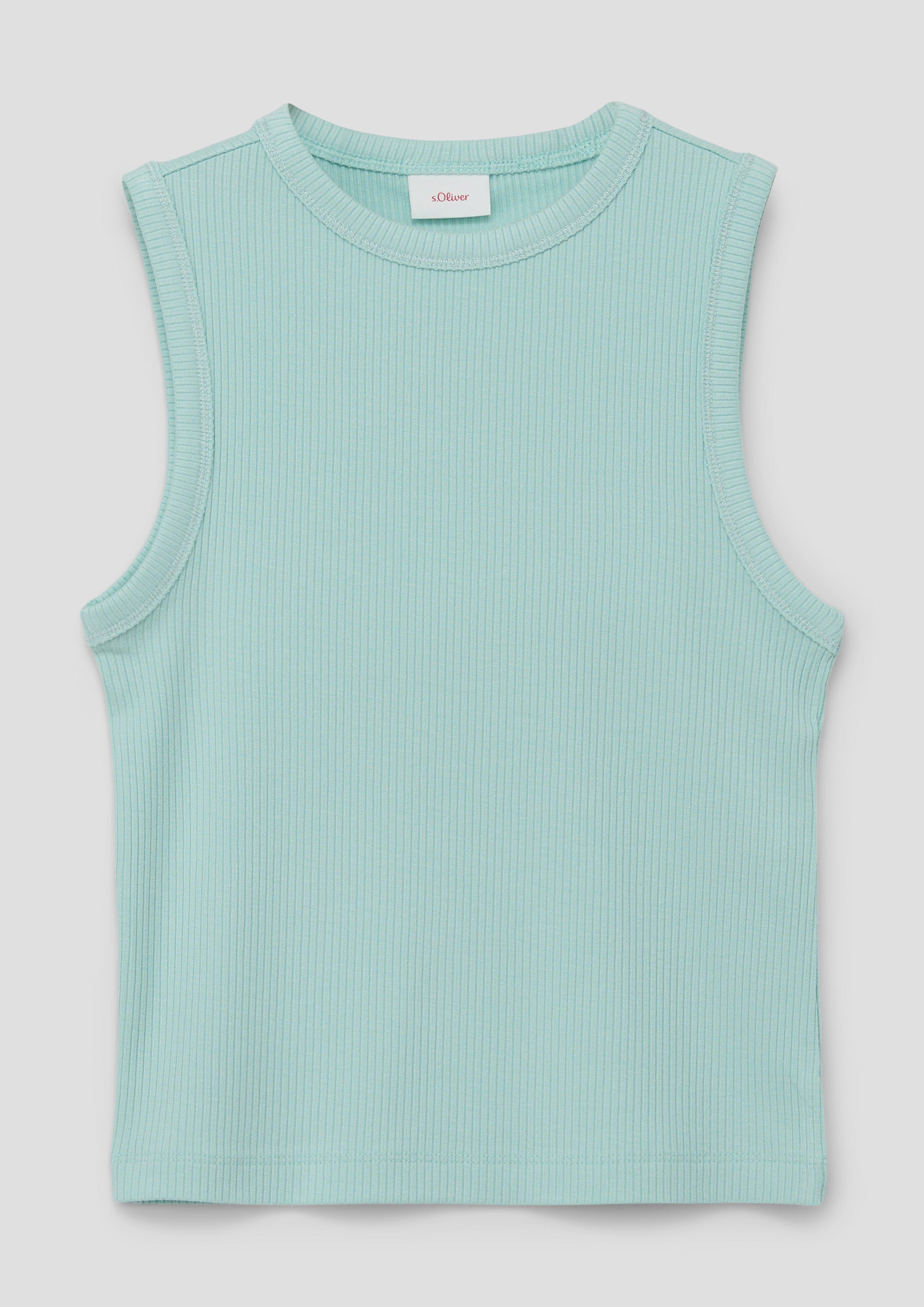 Kurzes Tanktop aus Viskosestretch  2145496-6068