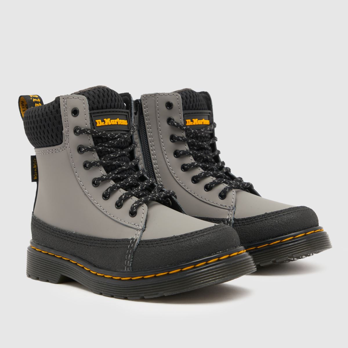 Dr Martens ljusgrå 1460 krage småbarnsstövlar