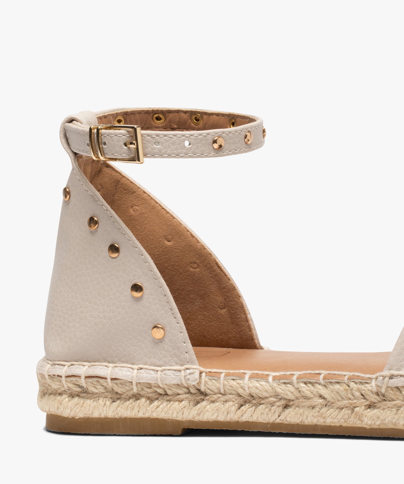 Sandales femme à bout fermé et semelle de corde Only blanc | GEMO
