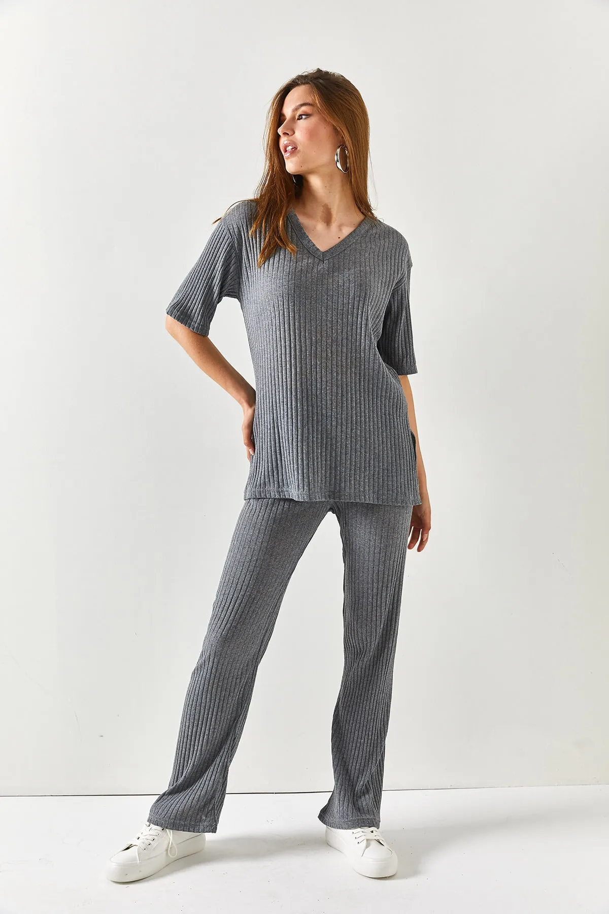 Olalook  Zweiteiler - Grau - Regular Fit
