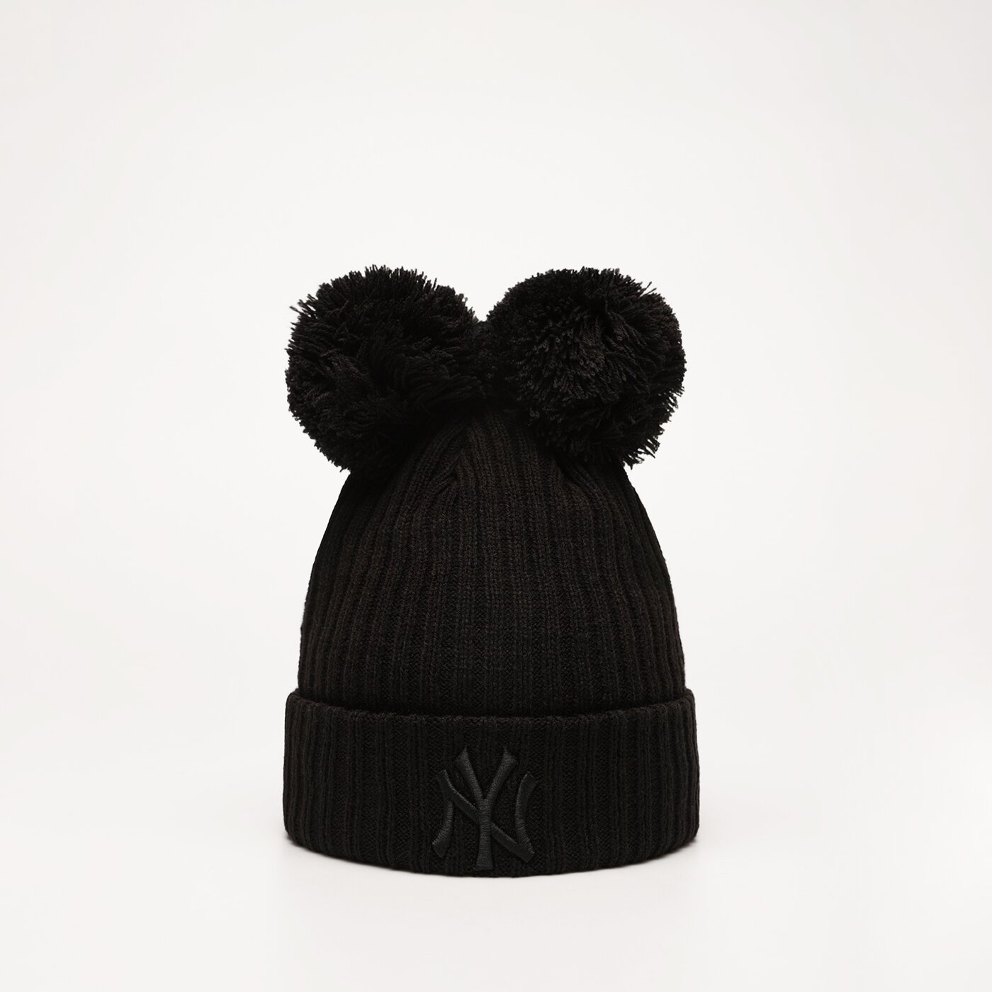 NEW ERA MÜTZE WMNS DOUBLE POM BEANIE NYY NEW YORK YANKEES Schwarz