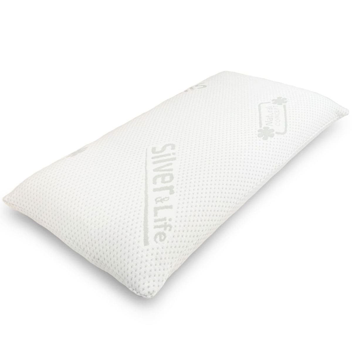 Gorilla Gesund Nackenkissen Silver Neck aus Memory Schaum, Bezug mit Silberfasern