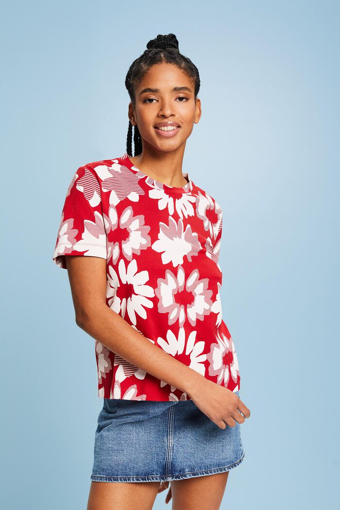 T-Shirt mit Rundhalsausschnitt und Print