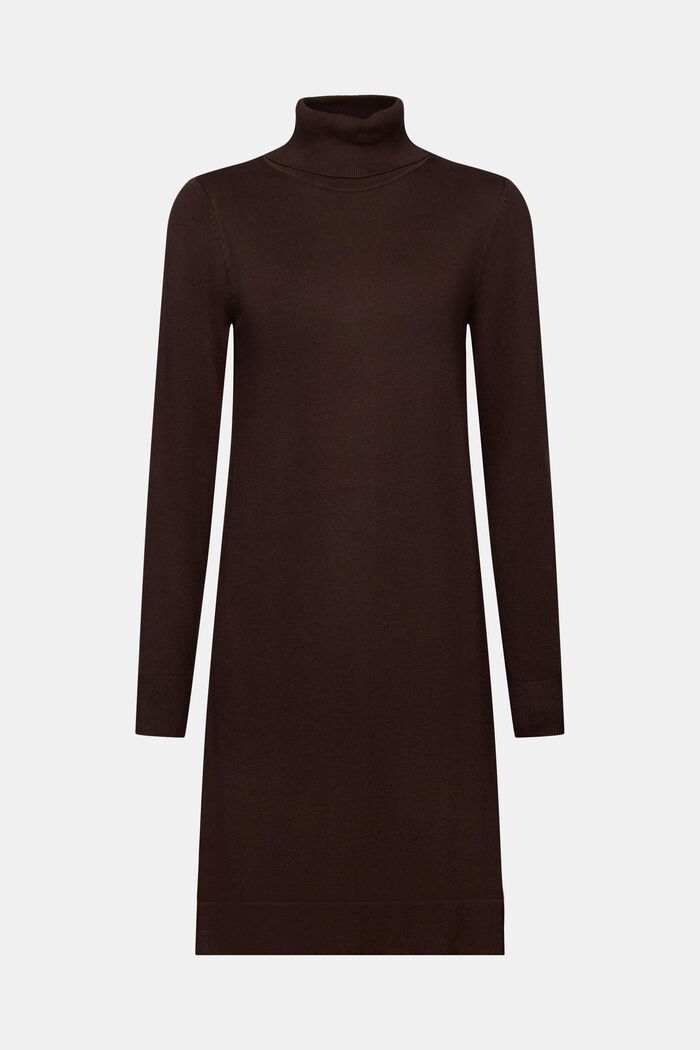 Strick-Minikleid mit Rollkragen