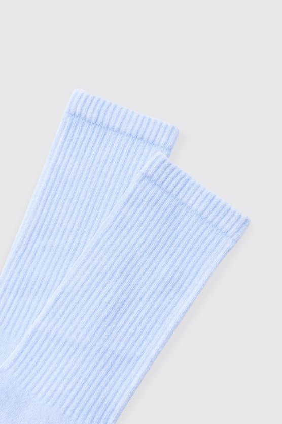 Gerippte Sportsocken mit Acid-Waschung