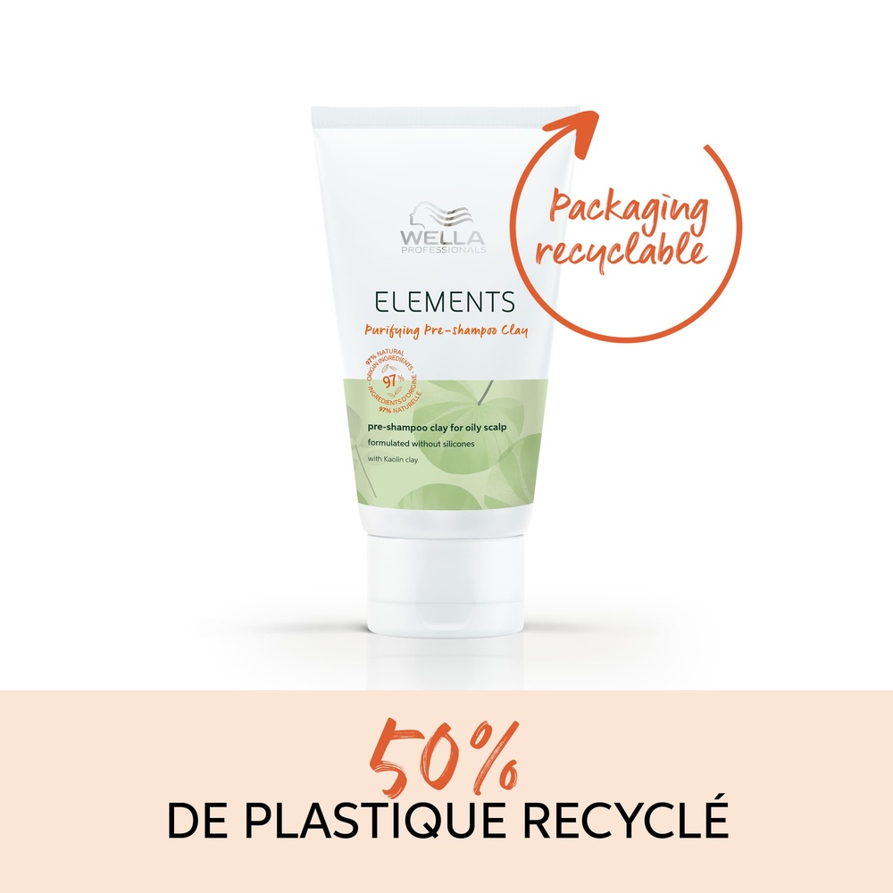 Wella Argile Pré-shampoo Purifying  Elements Masque hydratant pour tous types de cheveux