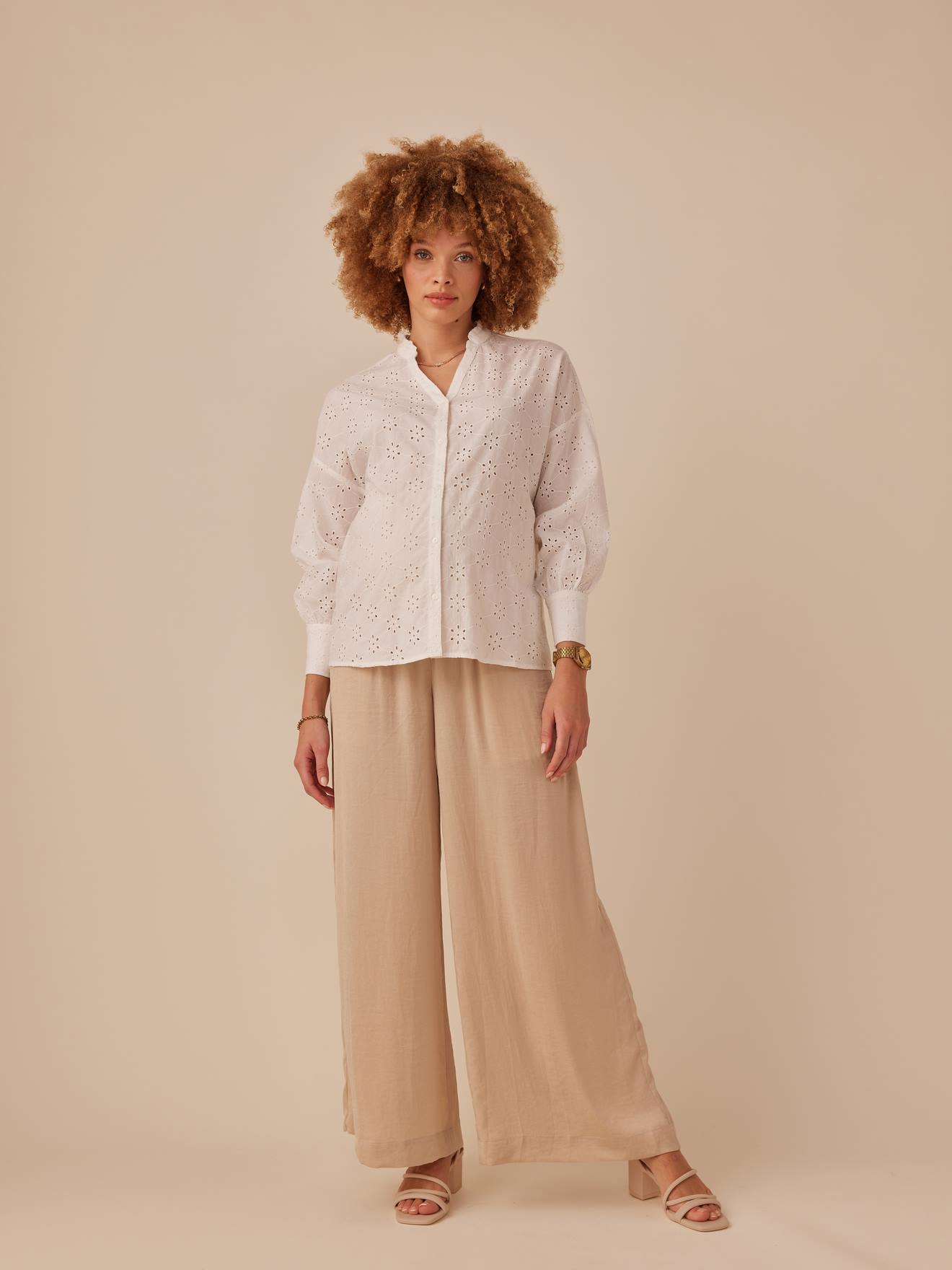 Envie de Fraise Bluse für Schwangerschaft & Stillzeit ENVIE DE FRAISE - wollweiß