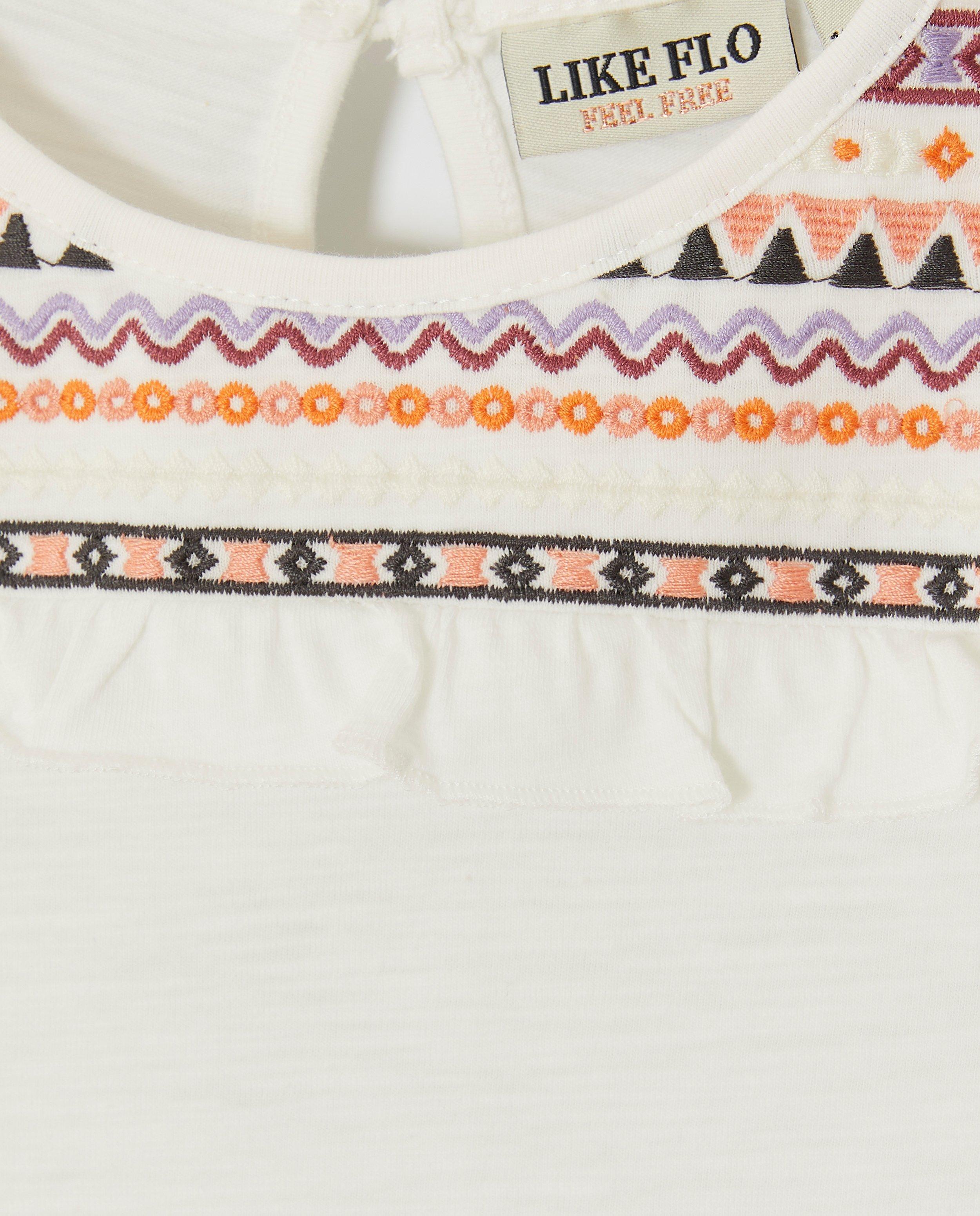 Tricou Likeflo cu broderie mov